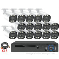 16CH AHD Security Camera Kit: 2MP to 4K Resolution Outdoor CCTV System with DVR